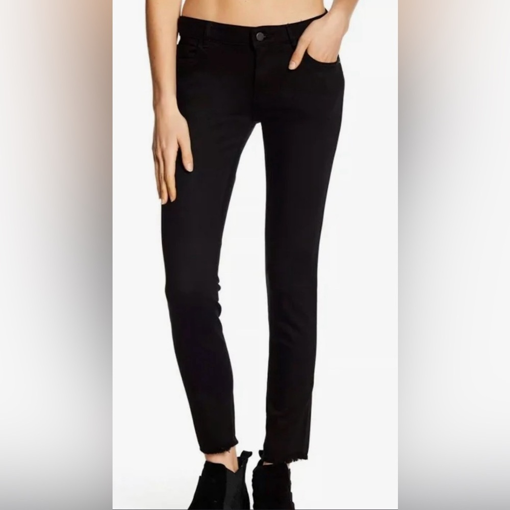 DL1961 Amanda Ankle Fray Jeans In Nightfall (Black) Sz 10/30-12/32✨NWT✨